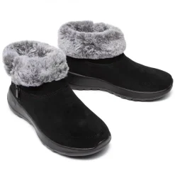 Womens Wide Fit Skechers 144003W Go Walk Goga Mat Boots