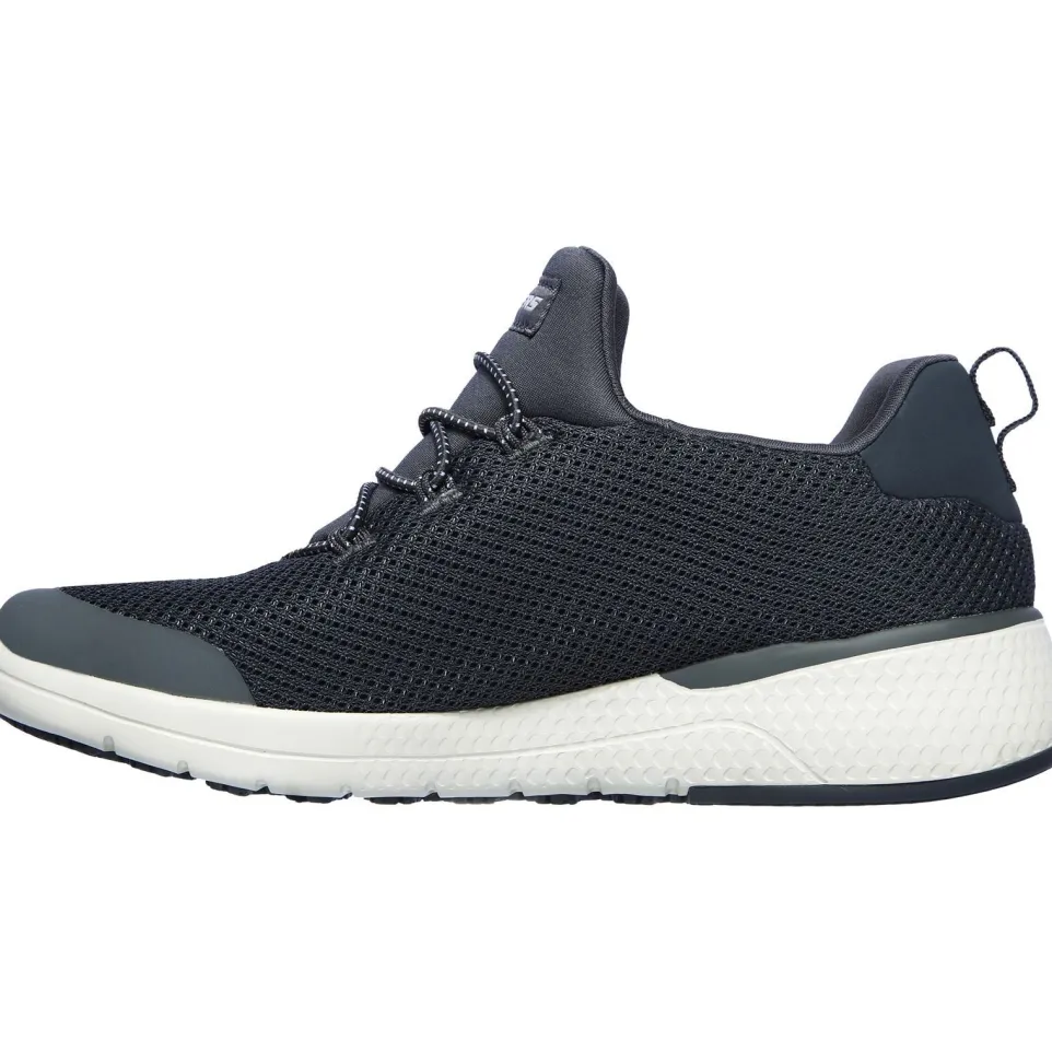 Women's Wide Fit Skechers 77281EC Marsing Waiola SR Safety Trainers - Charcoal