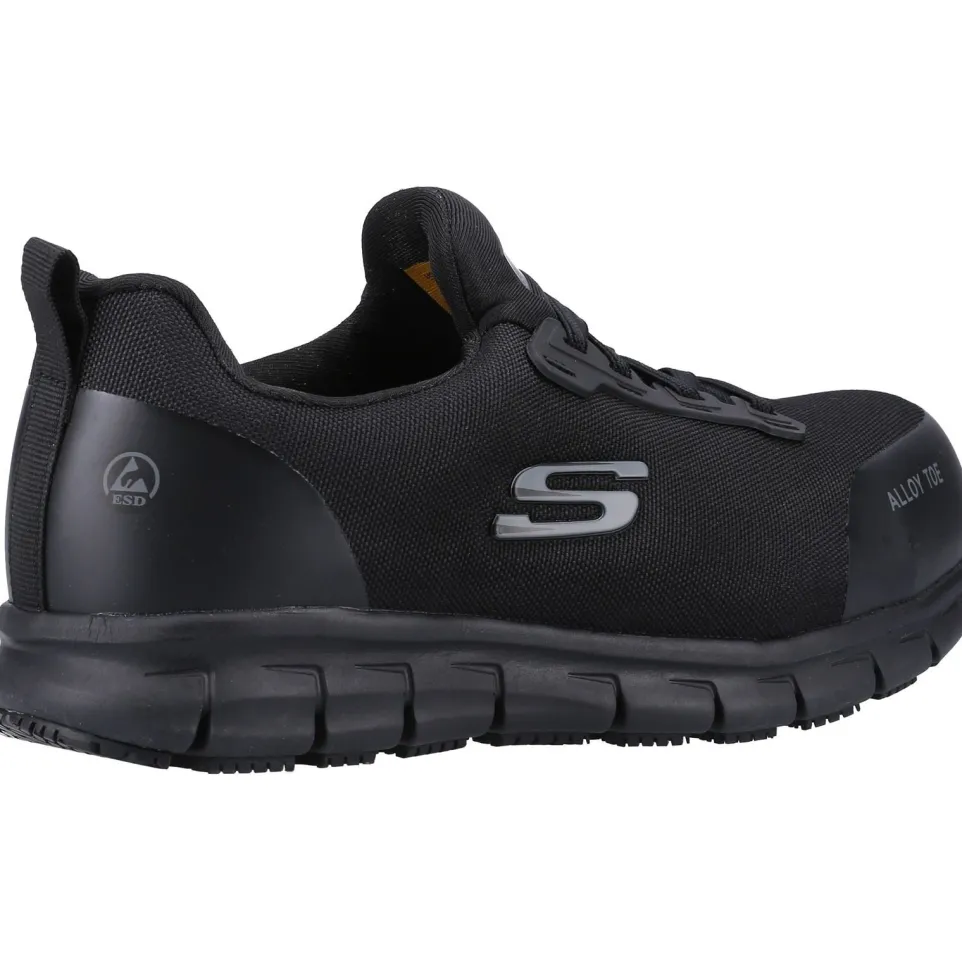 Women's Wide Fit Skechers 108041EC Sure Track Jixie Safety Trainers