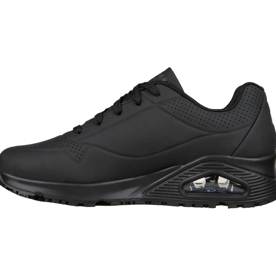 Women's Wide Fit Skechers 108021EC Uno Sr Trainers
