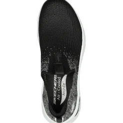 Women's Wide Fit Skechers 149684 Arch Fit D'Lux Key Journey Trainers - Black