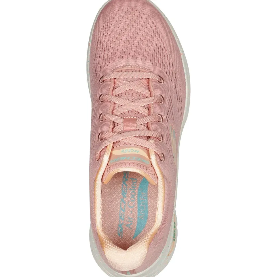 Women's Wide Fit Skechers 149566 Arch Fit Freckle Me Trainers
