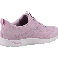 Women's Wide Fit Skechers 104272 Arch Fit Refine Trainers - Mauve