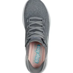 Women's Wide Fit Skechers 150012 Slip-ins Skech Lite Pro Natural Trainers