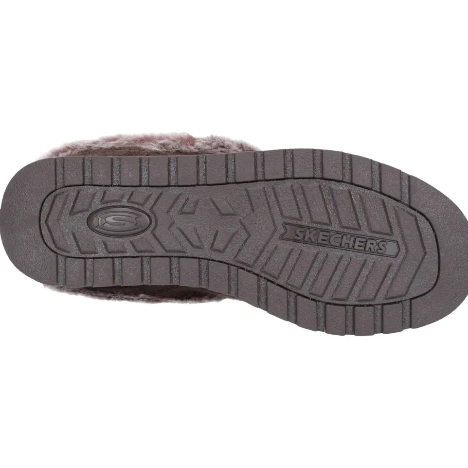 Women's Wide Fit Skechers 31204 Keepsakes Ice Angel Mule Slippers