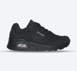 Women's Wide Fit Skechers 73690 Uno - Stand On Air Walking Street Wear Trainers