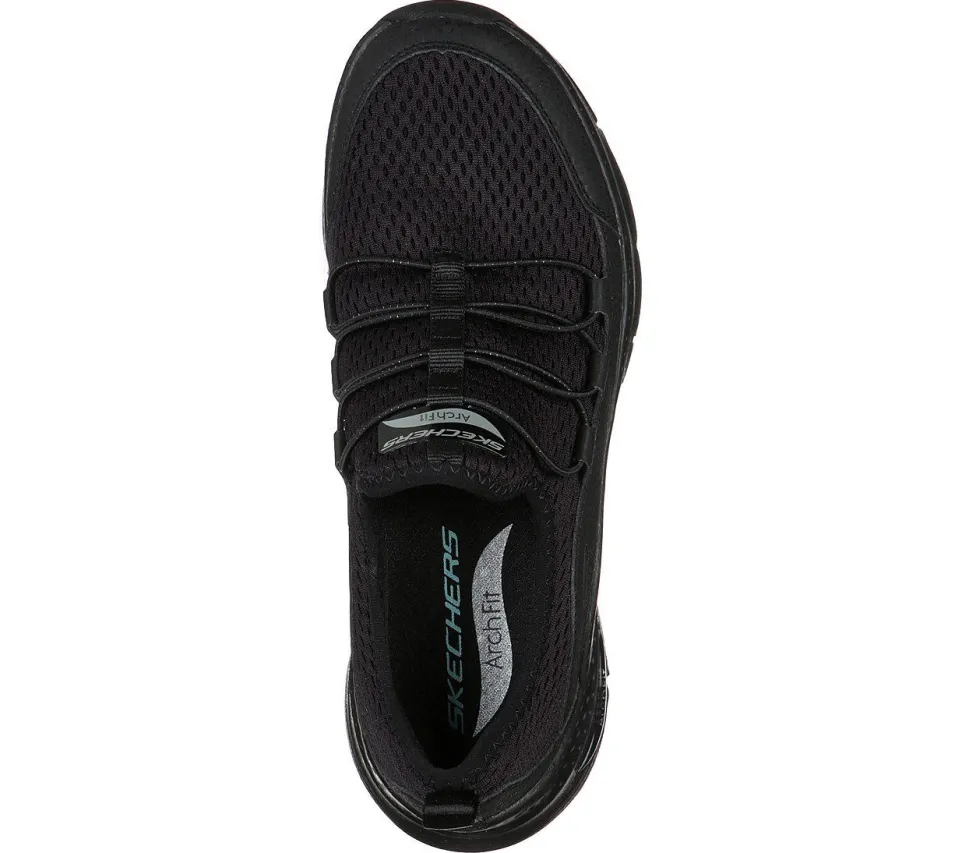 Women's Wide Fit Skechers Lucky Thoughts 149056 Arch Fit Trainers