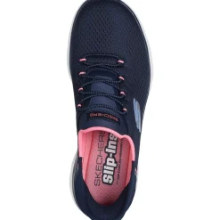 Women's Wide Fit Skechers 150123 Slip-ins Summits Diamond Dream Trainer