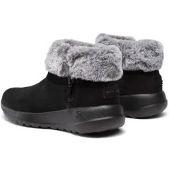 Womens Wide Fit Skechers 144003W Go Walk Goga Mat Boots