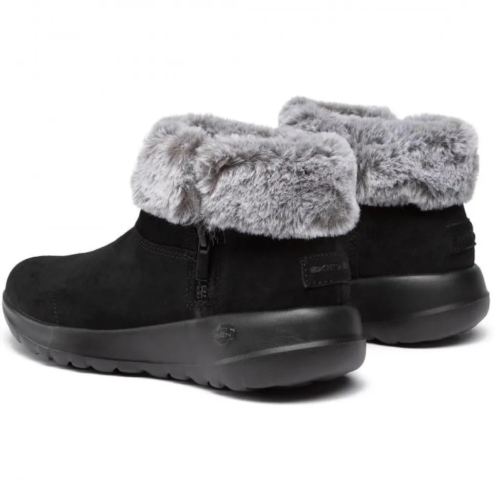 Womens Wide Fit Skechers 144003W Go Walk Goga Mat Boots