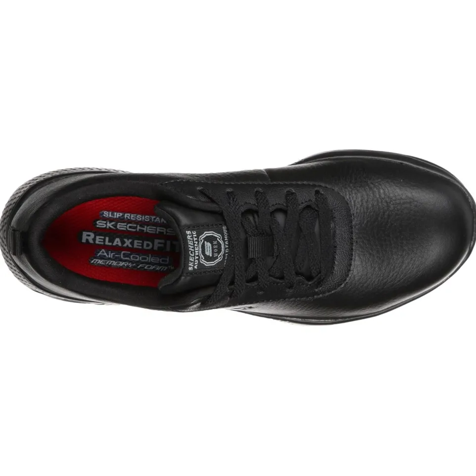Women's Wide Fit Skechers 108010EC Marsing Gmina Slip Resistant Trainers