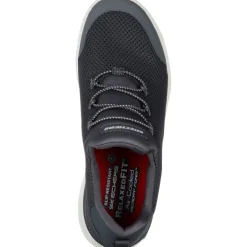 Women's Wide Fit Skechers 77281EC Marsing Waiola SR Safety Trainers - Charcoal