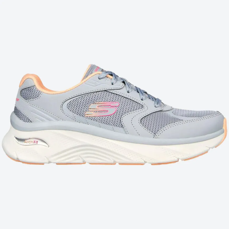 Women's Wide Fit Skechers 149686 Relaxed Fit Arch Fit D'lux Trainers