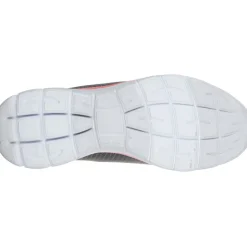 Women's Wide Fit Skechers 12980 Summits Slip On Sports Trainers - Grey/Pink