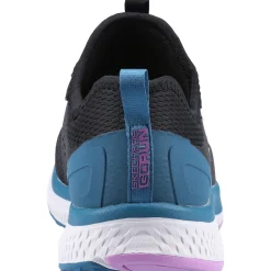 Women's Wide Fit Skechers 128276 Go Run Consistent Vivid Trainers - Black