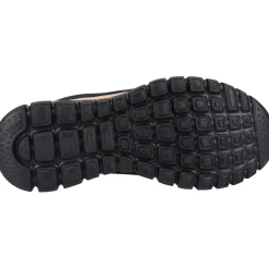 Women's Wide Fit Skechers 12615 Graceful Get Connected Sports Trainers - Black/Rose Gold