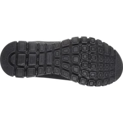 Women's Wide Fit Skechers 12615 Graceful Get Connected Sports Trainers - Black