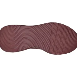 Women's Wide Fit Skechers 117209 Bob Squad Chaos Face Off Trainers -Plum