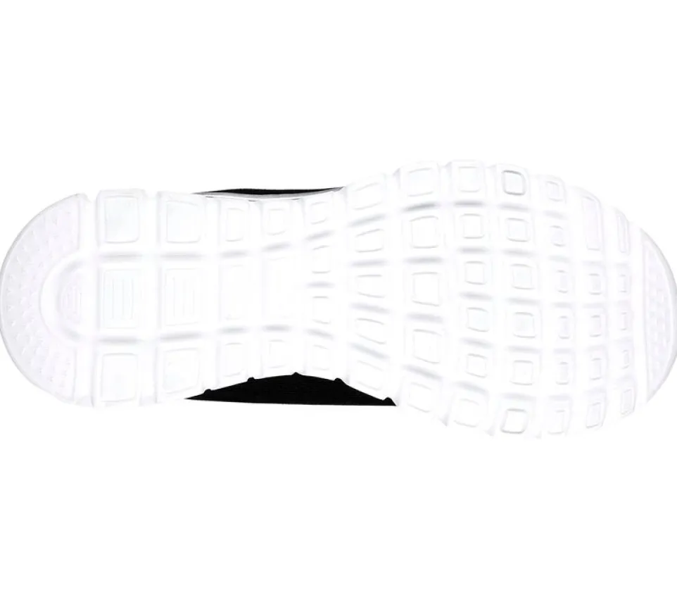 Womens Wide Fit Skechers 12615 Walking Trainers - Black/White