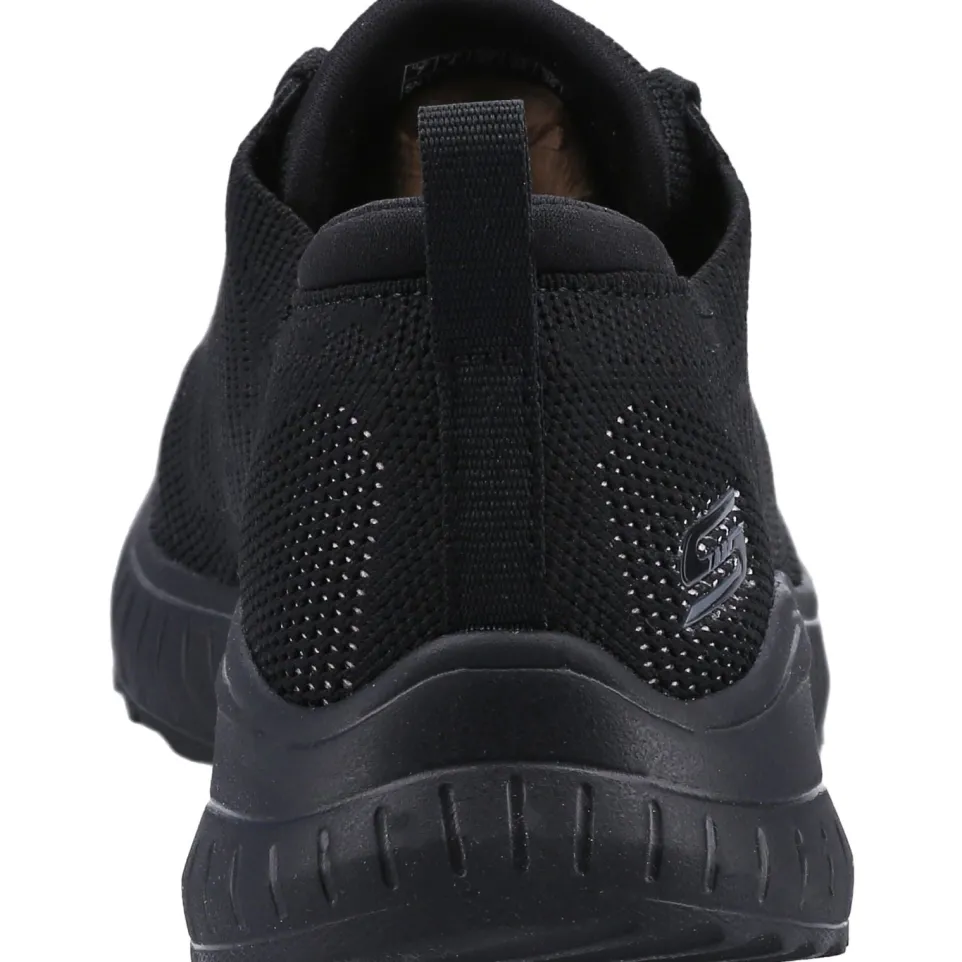 Women's Wide Fit Skechers 117207 Bobs Squad Chaos Renegade Trainers - Black