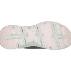Women's Wide Fit Skechers 149057 Unny Outlook Sports Trainers - Grey/Pink