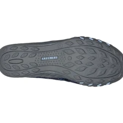 Women's Wide Fit Skechers 100301 Relaxed Fit Breathe Easy Infi Knity Trainers - Navy
