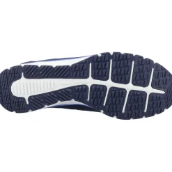Women's Wide Fit Skechers 104281 Gratis Sport Live Golden Trainers - Navy