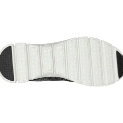 Women's Wide Fit Skechers 104325 Glide-Step Head Start Trainers - Black