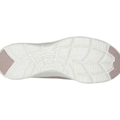 Women's Wide Fit Skechers 104390 Arch Fit Refine Classy Doll Trainers - Dark Taupe