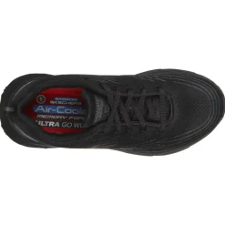 Women's Wide Fit Skechers 108016EC Max Cushioning Elite Sr Trainers -Black