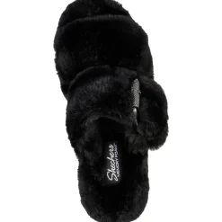 Women's Wide Fit Skechers 167238 Cozy Wedge Slippers