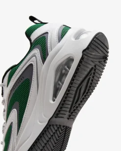 Women's Wide Fit Skechers 177424 Tres Air Uno Street Fl Air Trainers - White/Green