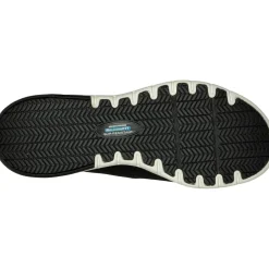 Women's Wide Fit Skechers 77281EC Marsing Waiola SR Safety Trainers - Black/White