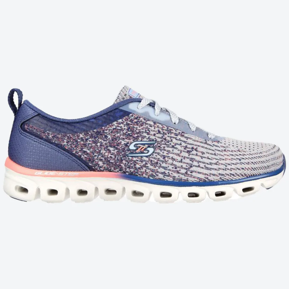 Women's Wide Fit Skechers 104325 Glide Step Sport - Head Start Trainers