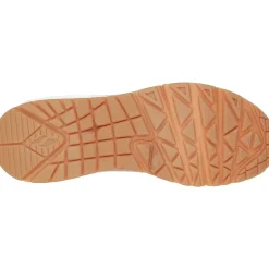 Women's Wide Fit Skechers 73690 Uno Stand On Air Sports Trainers - Blush
