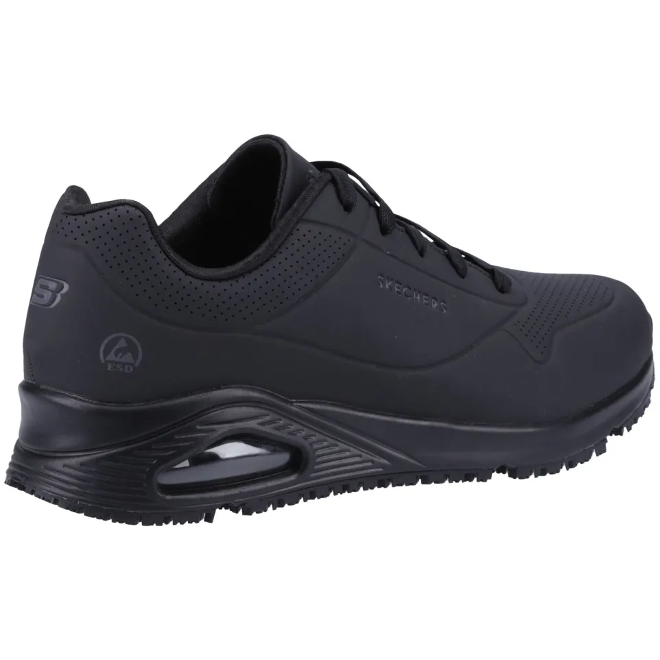 Women's Wide Fit Skechers 108021EC Uno Sr Trainers