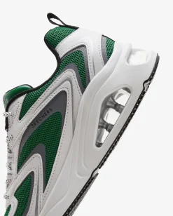 Women's Wide Fit Skechers 177424 Tres Air Uno Street Fl Air Trainers - White/Green