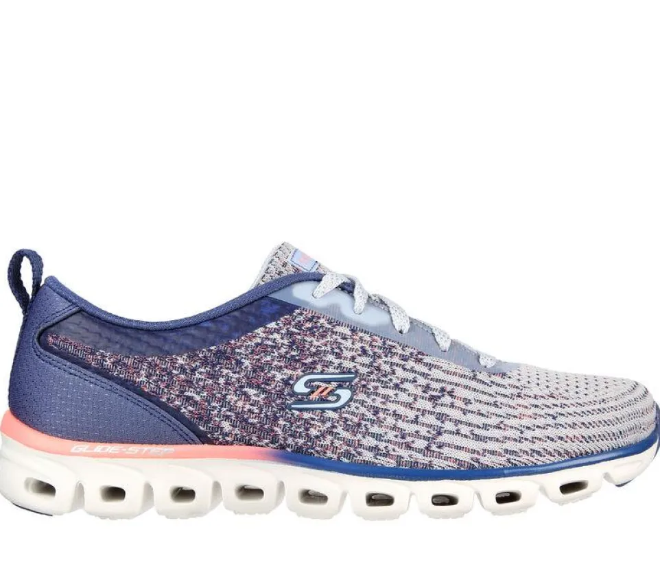 Women's Wide Fit Skechers 104325 Glide Step Sport - Head Start Trainers