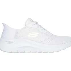 Women's Wide Fit Skechers 150066 Slip-ins Arch Fit 2.0 Easy Chic Trainers