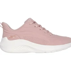 Women's Wide Fit Skechers 117497 Bobs Sport Squad Waves Trainers