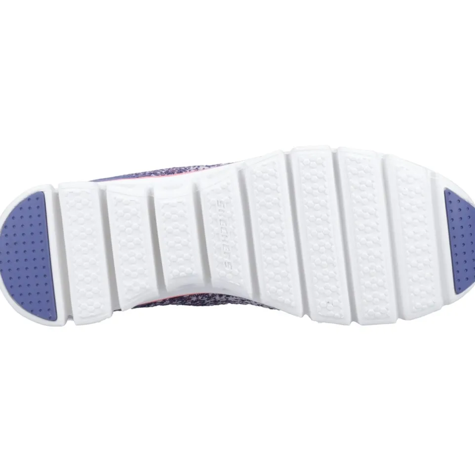Women's Wide Fit Skechers 104325 Glide-Step Head Start Trainers