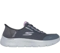 Women's Wide Fit Skechers 124846 Go Walk Flex Clear Creek Trainers