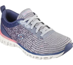 Women's Wide Fit Skechers 104325 Glide Step Sport - Head Start Trainers