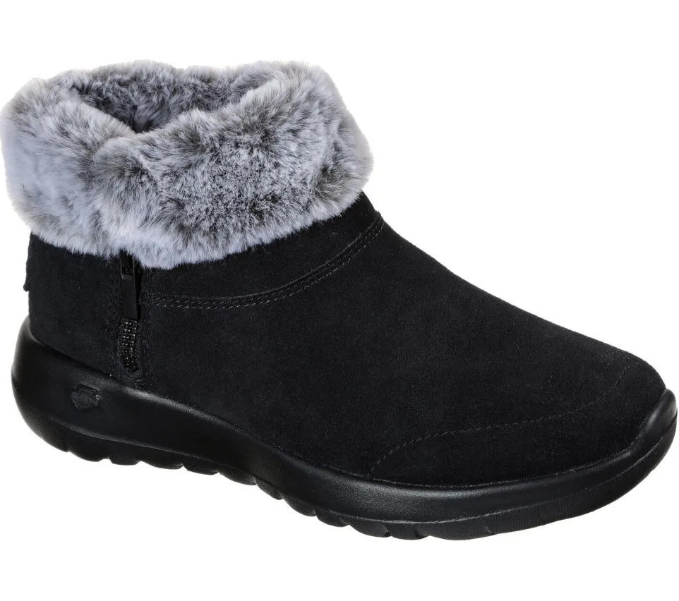 Womens Wide Fit Skechers 144003W Go Walk Goga Mat Boots