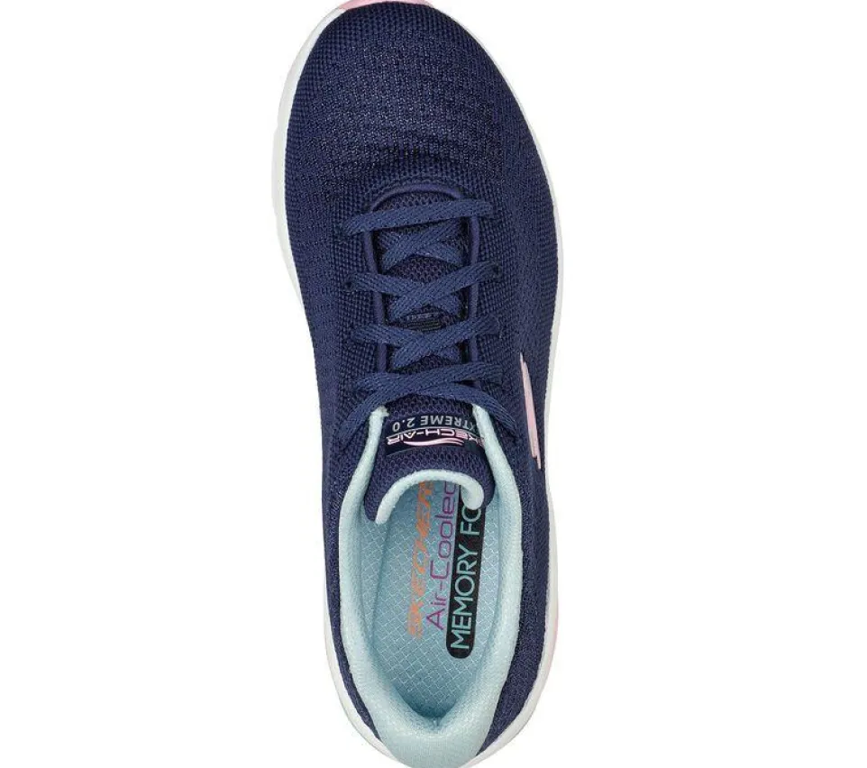 Women's Wide Fit Skechers 149645 Skech-Air Extreme 2.0 Classic Vibe Trainers