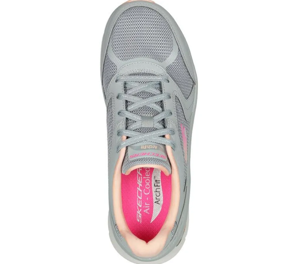 Women's Wide Fit Skechers 149686 Relaxed Fit Arch Fit D'lux Trainers