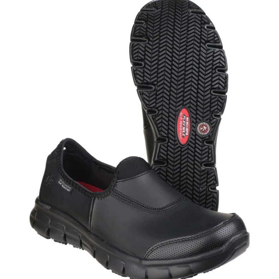 Women's Wide Fit Skechers 76536EC Sure Track Relaxed Fit Trainers