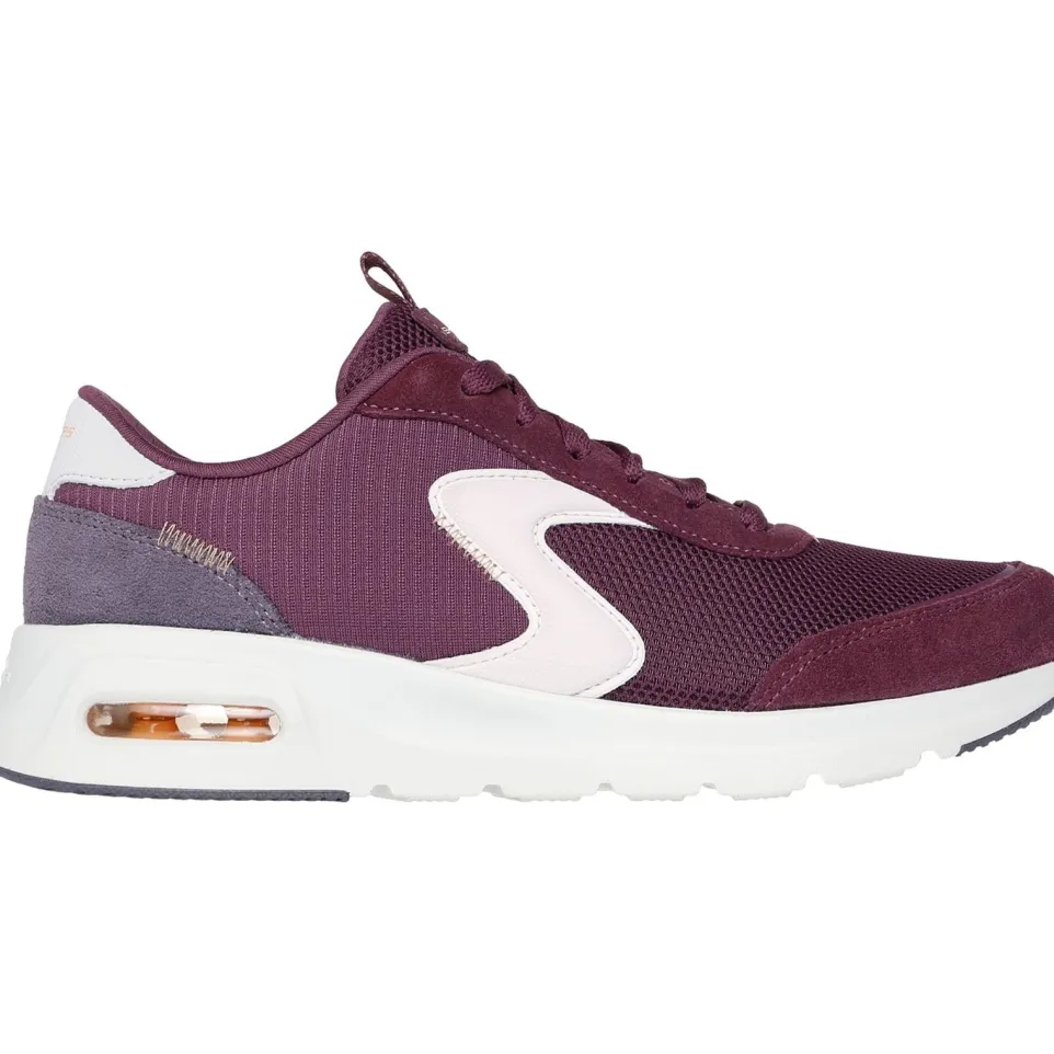 Women's Wide Fit Skechers 150076 Skech Air Court Trainers