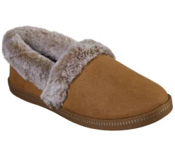 Women's Wide Fit Skechers 32777 Cozy Campfire Team Toasty Slippers