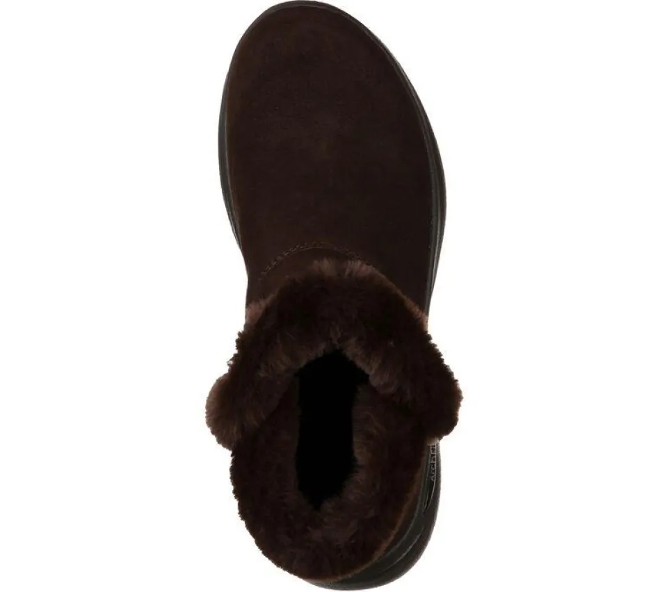 Women's Wide Fit Skechers 144400 Go Walk Arch Fit Cherish Boots